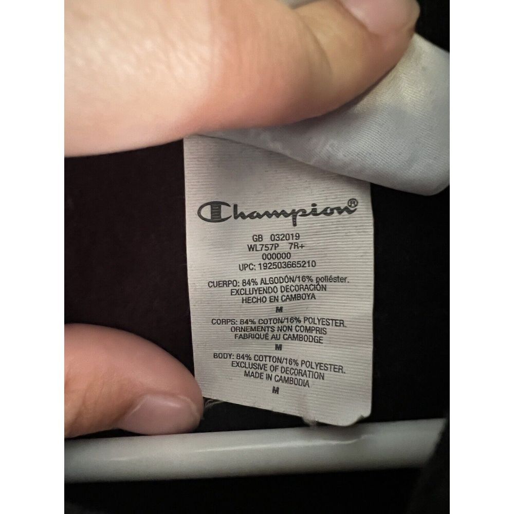 Champion Reverse Weave All Over Print Womens Medium Black and White Hoodie - Picture 4 of 4
